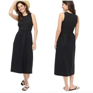 J. Crew Ribbed-knit mixy dress